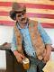 LARGE VINTAGE MICHAEL GARMAN Cutting The Dust WESTERN COWBOY SCULPTURE