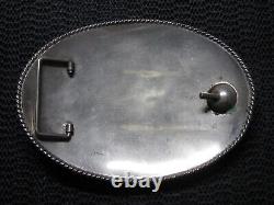 LARGE WESTERN RODEO ROPING COWBOY COWGIRL BELT BUCKLE! VINTAGE! RARE! 1980s