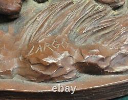 LARGO Large Western Sculpture COWBOY AND HIS FOUR DOGS Limited Edition 870/7500