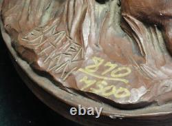 LARGO Large Western Sculpture COWBOY AND HIS FOUR DOGS Limited Edition 870/7500