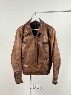LEATHER 1930s Horsehide German jacket antique M-L