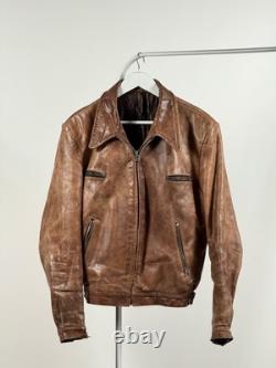 LEATHER 1930s Horsehide German jacket antique M-L