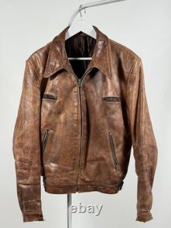 LEATHER 1930s Horsehide German jacket antique M-L