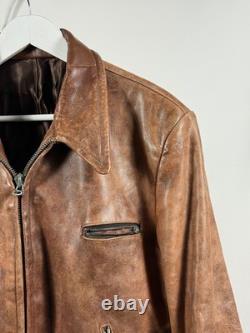 LEATHER 1930s Horsehide German jacket antique M-L