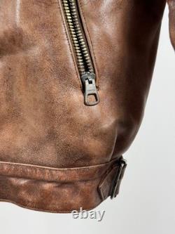 LEATHER 1930s Horsehide German jacket antique M-L