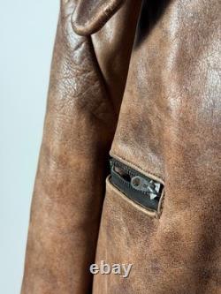 LEATHER 1930s Horsehide German jacket antique M-L