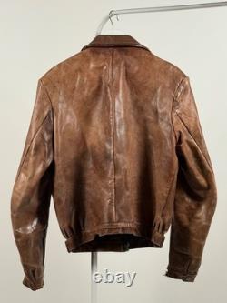 LEATHER 1930s Horsehide German jacket antique M-L