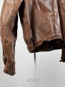 LEATHER 1930s Horsehide German jacket antique M-L