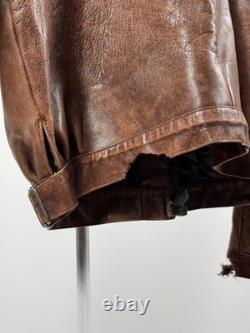 LEATHER 1930s Horsehide German jacket antique M-L