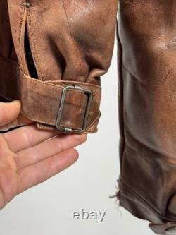 LEATHER 1930s Horsehide German jacket antique M-L