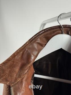 LEATHER 1930s Horsehide German jacket antique M-L