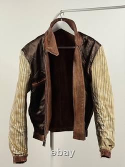 LEATHER 1930s Horsehide German jacket antique M-L