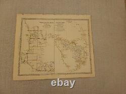 Large 1846 Map Of Western Australia / Van Diemens Island Charles Knight atlas