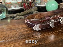 Large Alexander Kalifano Sterling Silver Belt Buckle Horsehair 38-391.25.75