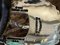 Large Alexander Kalifano Sterling Silver Belt Buckle Horsehair 38-391.25.75