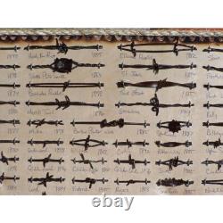 Large Antique Barbed Wire Display 100 cut's of Authetic 1800's Barbed Wire