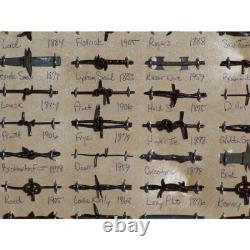 Large Antique Barbed Wire Display 100 cut's of Authetic 1800's Barbed Wire