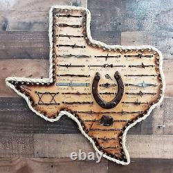 Large Antique Barbed Wire Display Authentic Barbwire Collection Texas