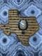 Large Antique Barbed Wire Display GUNTER TEXAS Authentic Barbwire Clock