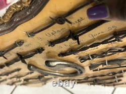 Large Antique Barbed Wire Horseshoe Display Authentic Barbwire Collection Texas