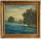 Large Antique Blue bonnets Landscape Painting Julian Onderdonk Style