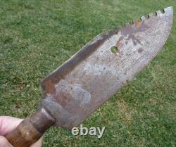 Large Antique Buffalo Skinning Butchering Camp Knife Fur Trade Indian War Era