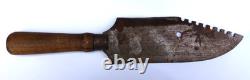 Large Antique Buffalo Skinning Butchering Camp Knife Fur Trade Indian War Era