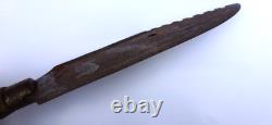 Large Antique Buffalo Skinning Butchering Camp Knife Fur Trade Indian War Era