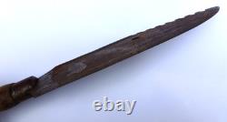 Large Antique Buffalo Skinning Butchering Camp Knife Fur Trade Indian War Era