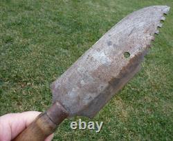 Large Antique Buffalo Skinning Butchering Camp Knife Fur Trade Indian War Era