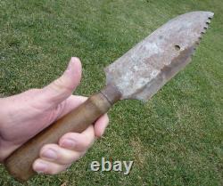 Large Antique Buffalo Skinning Butchering Camp Knife Fur Trade Indian War Era