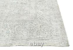 Large Antique Muted Floral 9'4X12'3 Distressed Vintage Oriental Rug Room Carpet