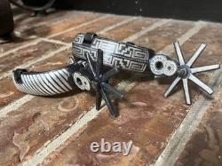 Large Antique Unused Mexican Charro Spurs