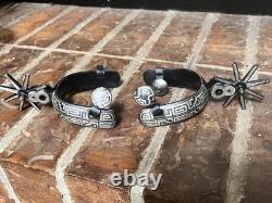 Large Antique Unused Mexican Charro Spurs