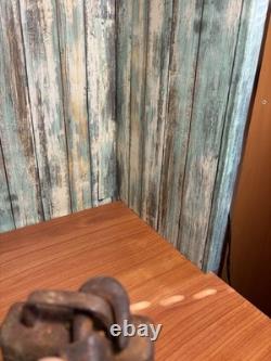 Large Antique or Vintage Country Farm Ranch Cow Bell Hand Crafted & WithChain r6s3