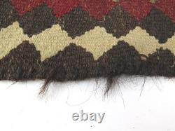 Large Hand Woven Rug 55 x 114 Southwest Americana Pattern