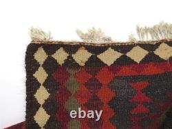 Large Hand Woven Rug 55 x 114 Southwest Americana Pattern