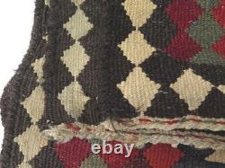 Large Hand Woven Rug 55 x 114 Southwest Americana Pattern