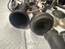 Large Lot of Antique Vintage Telephone Parts Kellogg Western Bells ear dial