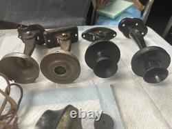 Large Lot of Antique Vintage Telephone Parts Kellogg Western Bells ear dial