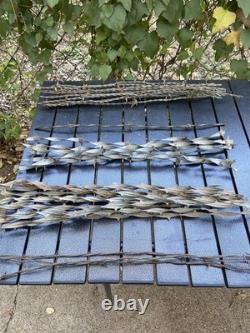 Large Lot of Barbed Wire Antique Collectible 18 Inch Strands