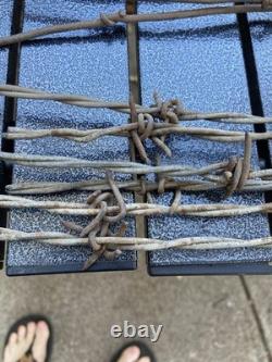Large Lot of Barbed Wire Antique Collectible 18 Inch Strands