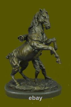 Large Marly Horse Man Handler Equestrian Bronze Sculpture Statue 16 Tall Figure