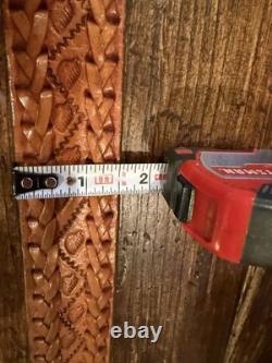 Large Mexican Sterling Silver 14K Longhorn Belt Buckle 1.5-35-36