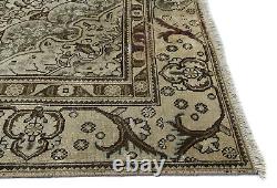 Large Muted Traditional Floral 9X12 Vintage Oriental Rug Antique-Washed Carpet