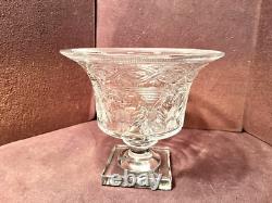 Large OOAK Wonderful Antique Cut Glass Footed Center Table Urn