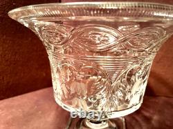 Large OOAK Wonderful Antique Cut Glass Footed Center Table Urn