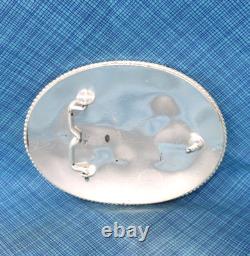 Large Team Roping Belt Buckle Rodeo Cowboy Vtg Montana Silversmiths. GMP809