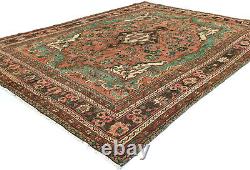 Large Tribal Medallion Style Wool 7X9'6 Handmade Oriental Rug Living Room Carpet