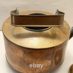 Large Vintage Copper Table Decor Patina Old Farmhouse Western Statement 14 Pot